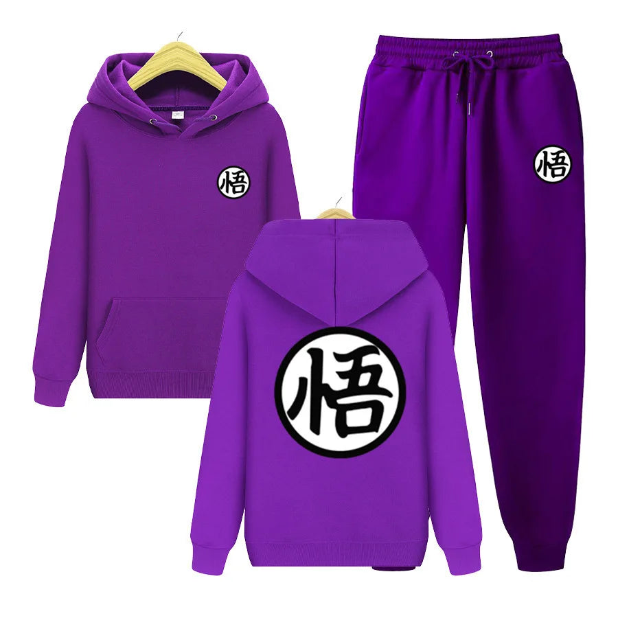 Dragon Ball Hoodie Two Piece Set Men's