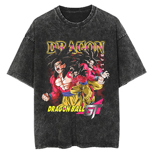 Men Vintage T Shirt Dragon Ball