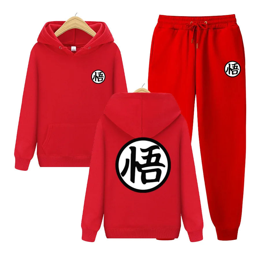 Dragon Ball Hoodie Two Piece Set Men's