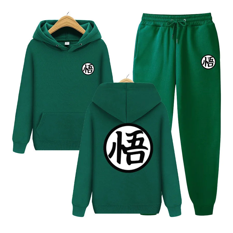 Dragon Ball Hoodie Two Piece Set Men's