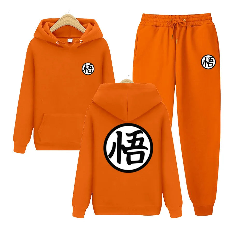 Dragon Ball Hoodie Two Piece Set Men's