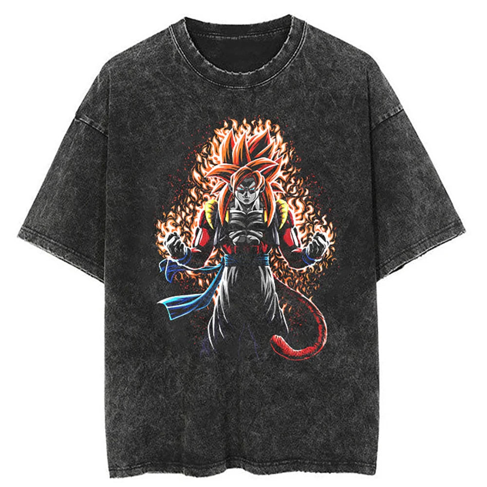 Men Vintage T Shirt Dragon Ball