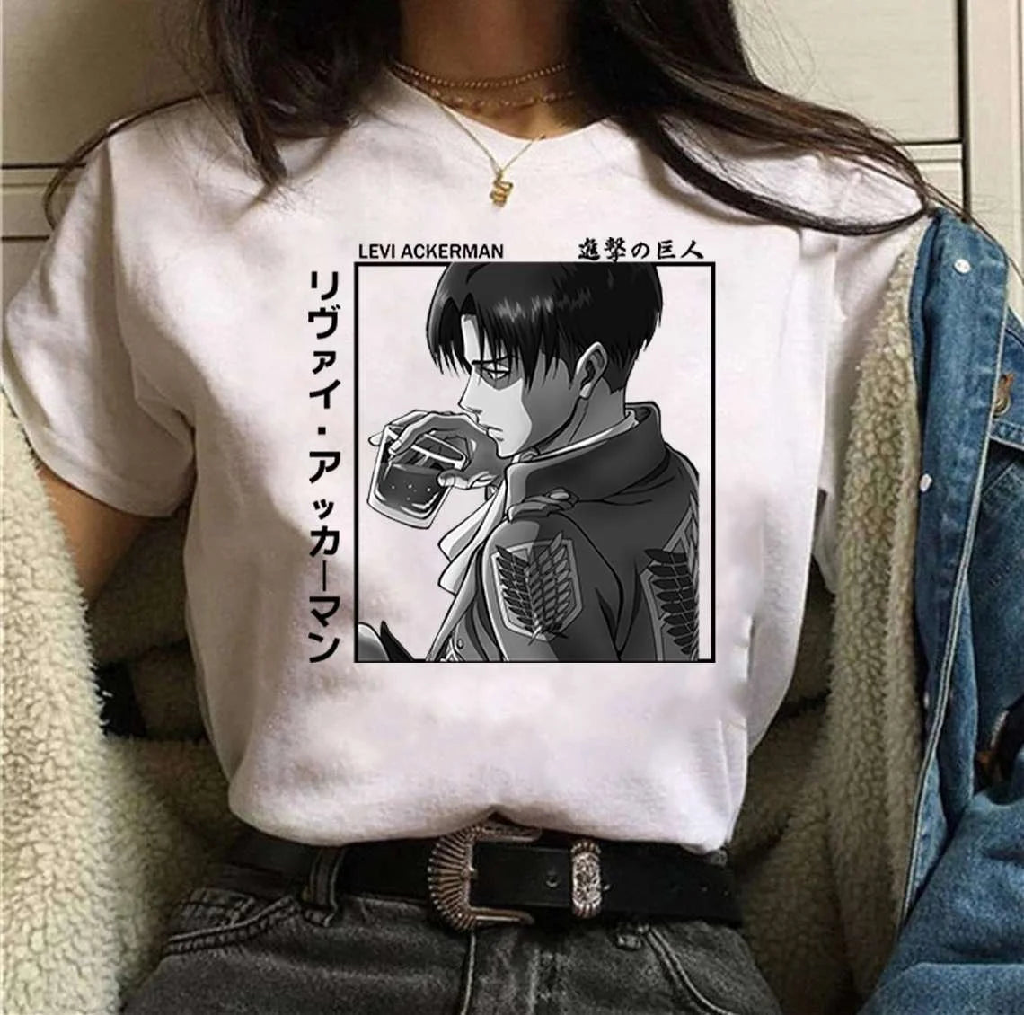 Attack on Titan Levi Ackerman T-shirt Men and Women